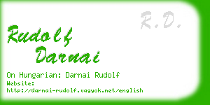 rudolf darnai business card